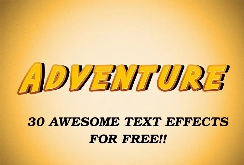 30 Awesome Text Effects free from DealFuel