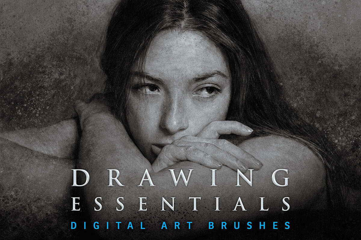 Drawing Essentials Digital Brushes, a Brush Add-On on Creative Market